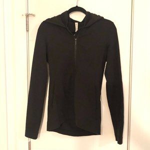 Lululemon Black Zip Running Hoodie Jacket Size 6